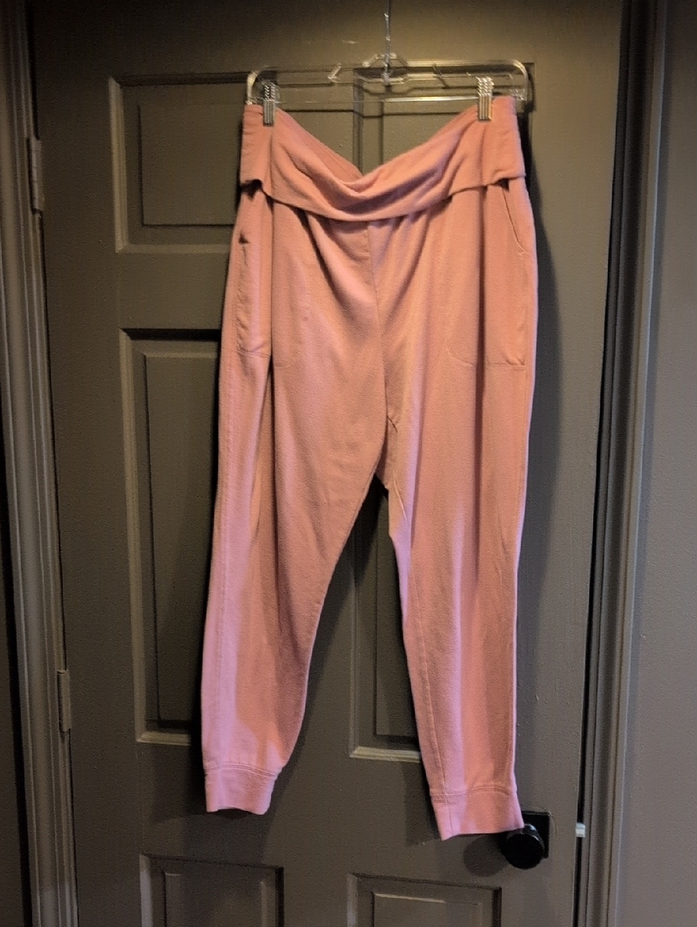 High-Waist Pink Lounge Pants